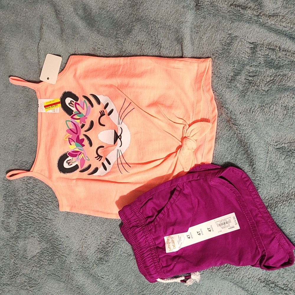 4t Girls 2pc shorts outfit